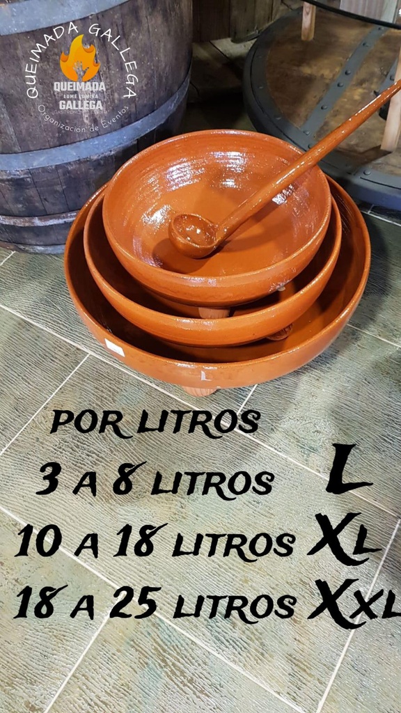 [QUL25] Pote de Queimada Grandes por litros para eventos (18 Litros)